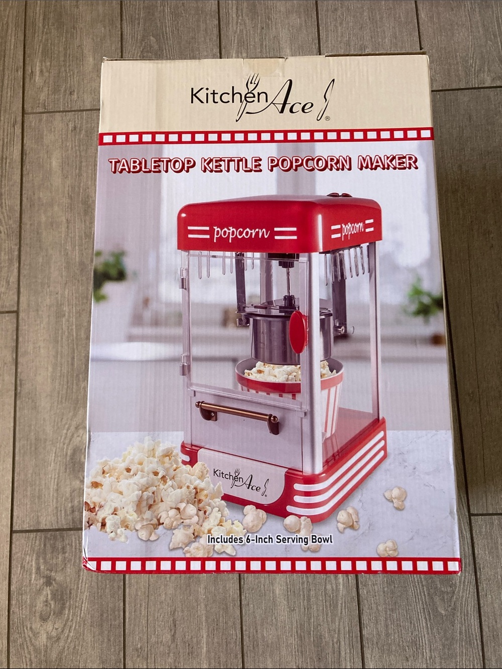 New in box Tabletop Kettle Popcorn Maker by Kitchen Ace